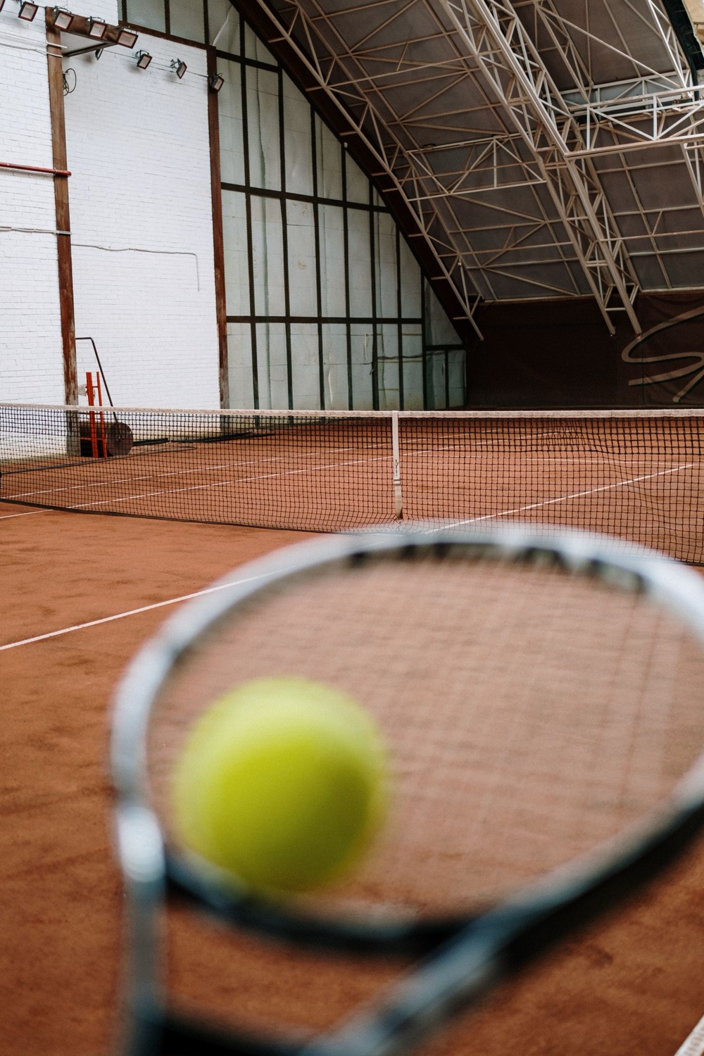 Indoor covered court surface